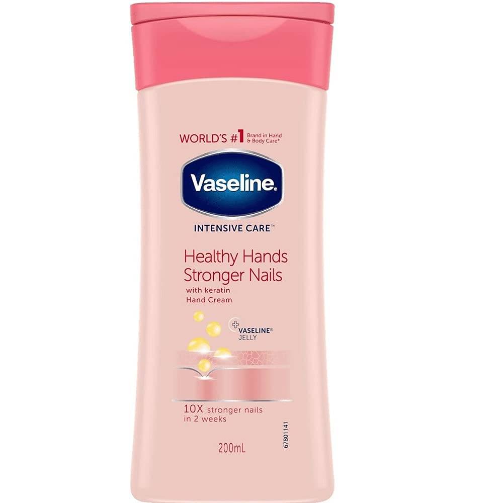 Vaseline, Hand and Nail Cream, Intensive Care, with Keratin, - 200ml