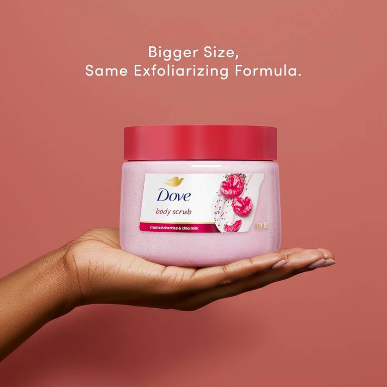 Dove, Body Scrub, Cherry & Shea Milk, 425g