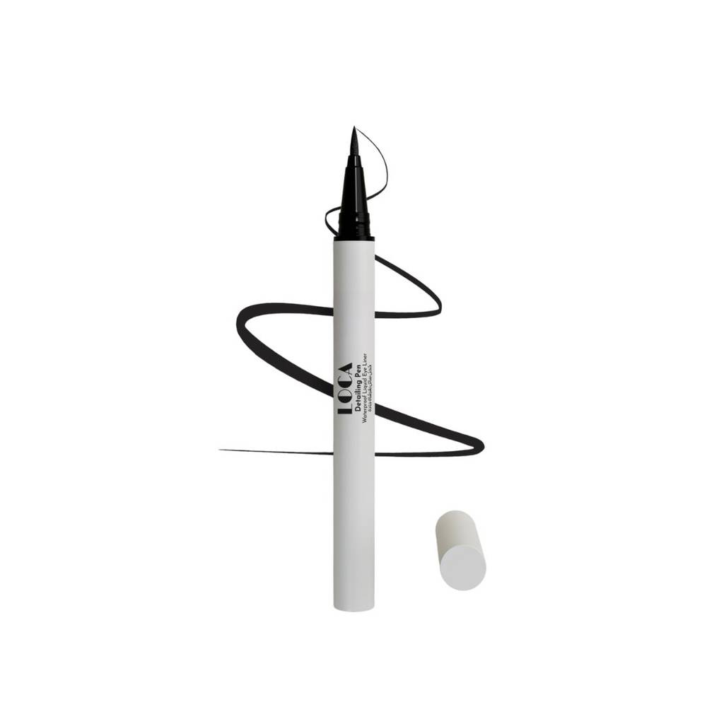 loca, eyeliner, eyeliner, with a sharp brush, liquid,