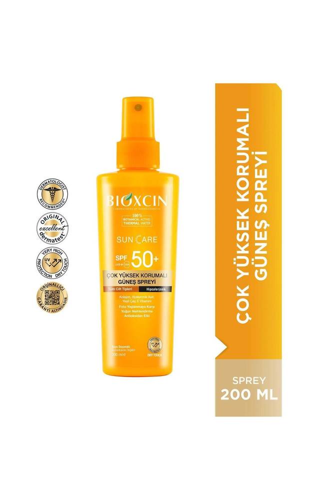 ,Bioxcin, Sun Care Very High, Protection Sun Spray SPF +50