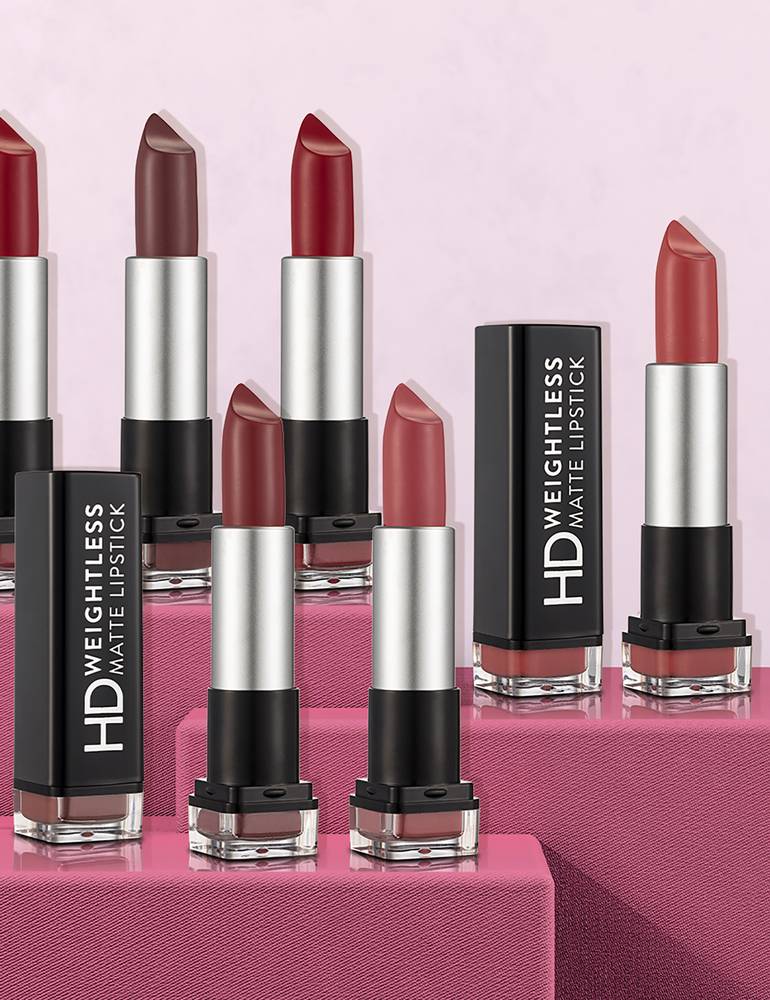 Flormar, HD Whiteless Matte Lipstick, 14 Ruby Brown