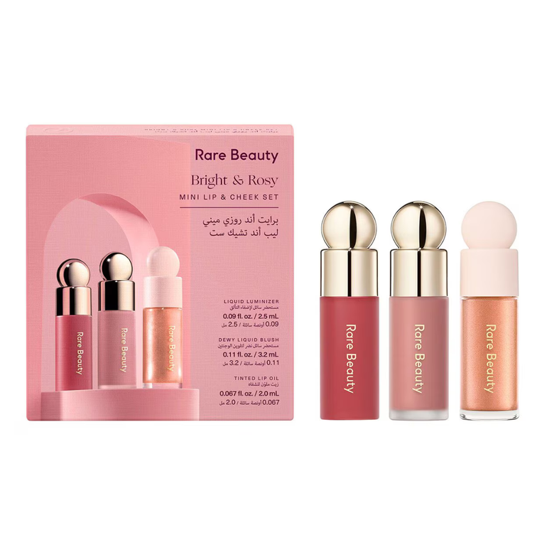 Rare, Beauty, Bright, & Rosy, Lip, & Cheek, Set, Mini, - 3pcs