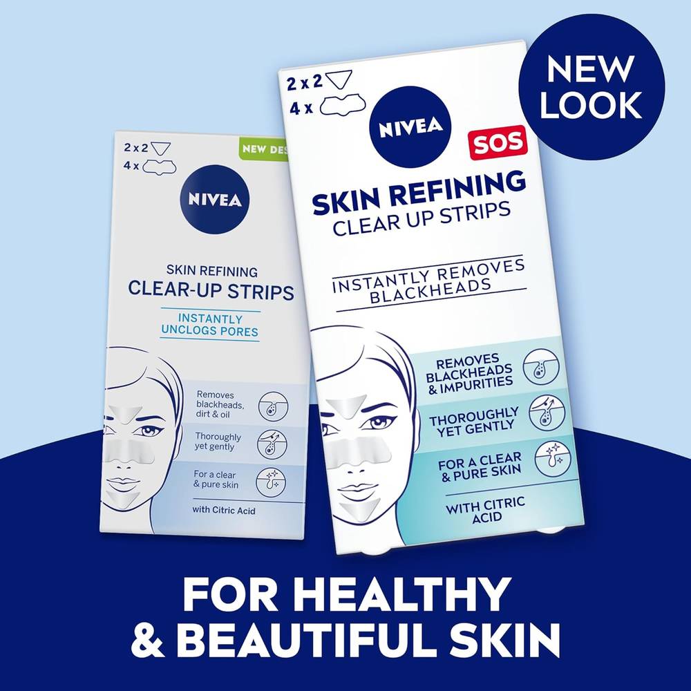 NIVEA, Purifying and Cleansing Skin Strips, - 6 strips
