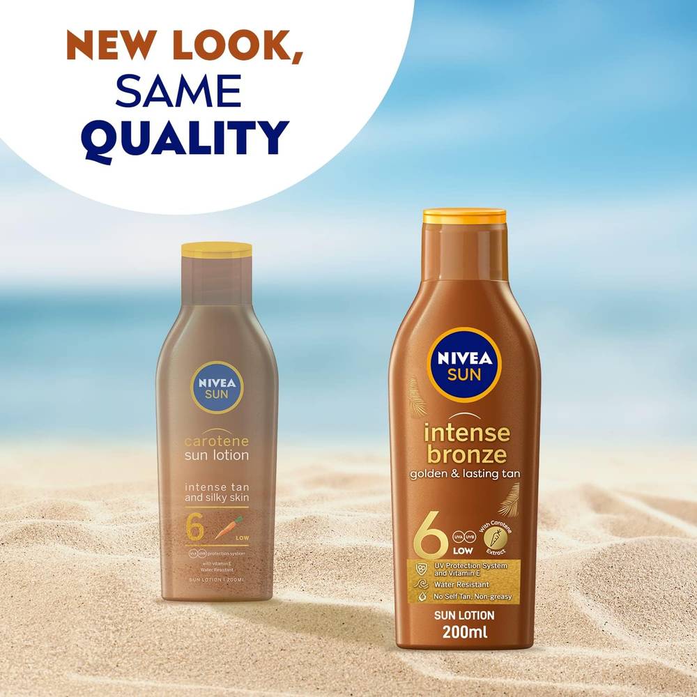 NIVEA SUN Intense Bronze Golden & Lasting Tan Sun Lotion SPF 6 - 200ml