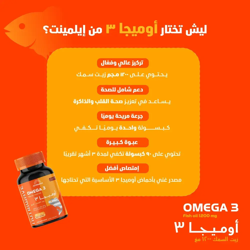 NutriWave, Dietary Supplement, Omega 3 - 1200mg