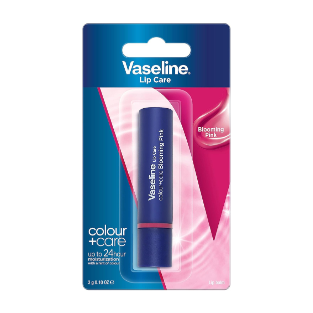 Vaseline, Color Care, Lip Balm, - Blooming Pink