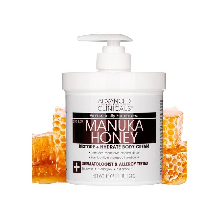 Advanced Clinicals, Skin Renewal Cream, with Manuka Honey, 454g