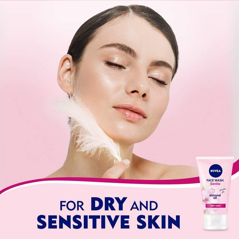 Nivea gentle face wash with almond oil