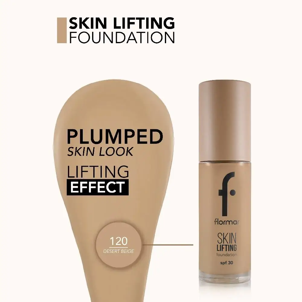 Flormar, Firming Foundation, 120 Desert Beige