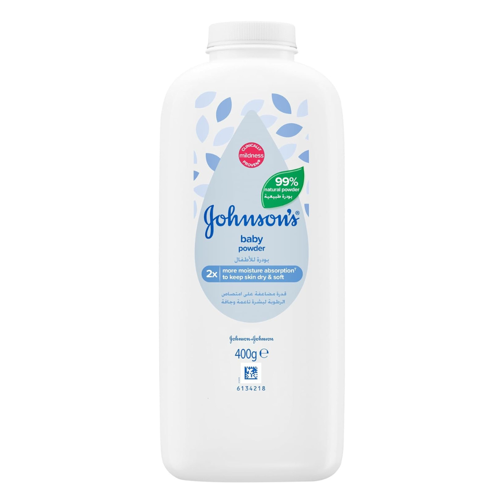 Johnson's, Powder, Baby, Double, Strength, - 400g