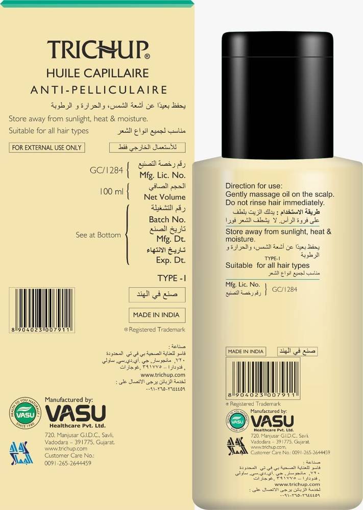 Trichup, Anti-Dandruff Hair Oil, 100ml
