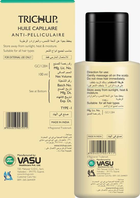 Trichup, Anti-Dandruff Hair Oil, 100ml