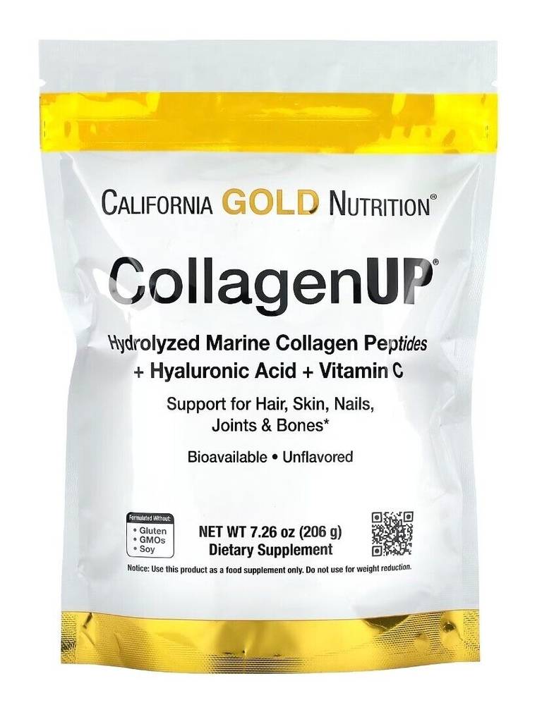 ,California, Gold, Nutrition, Collagen, Up, Dietary, Supplement, Hydrolyzed, Collagen, Vitamin, C, + Hyaluronic, Acid