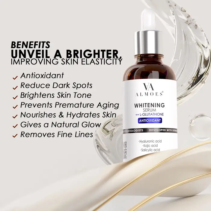 Glutathione, Skin, Whitening, Serum, 30ml, - Almoes