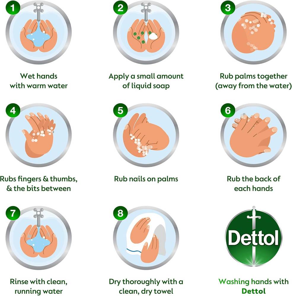 Dettol, Skin Care Soap, Rose & Sakura Blossom, 120g