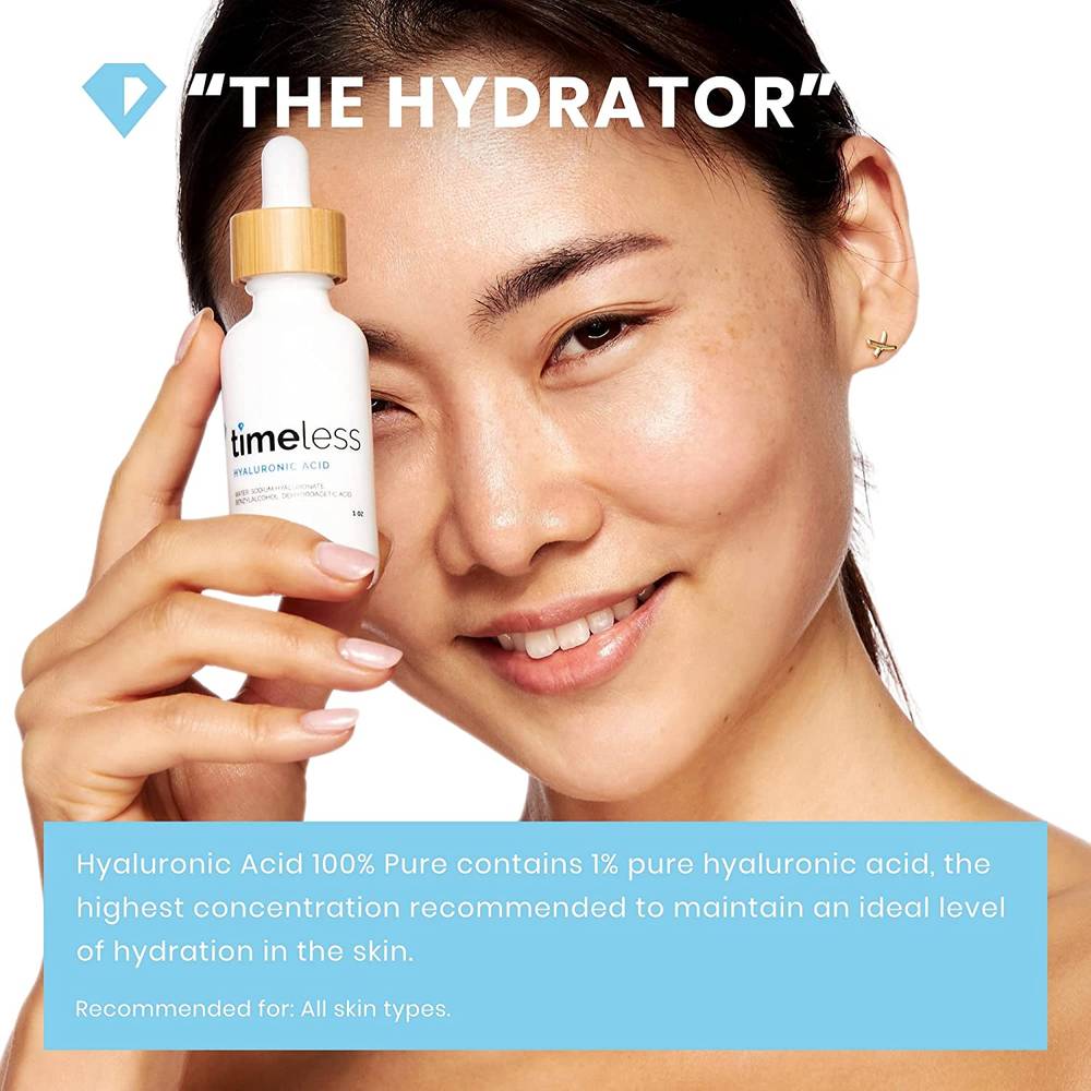 Timeless, Serum, Hyaluronic Acid, Pure, - 60ml