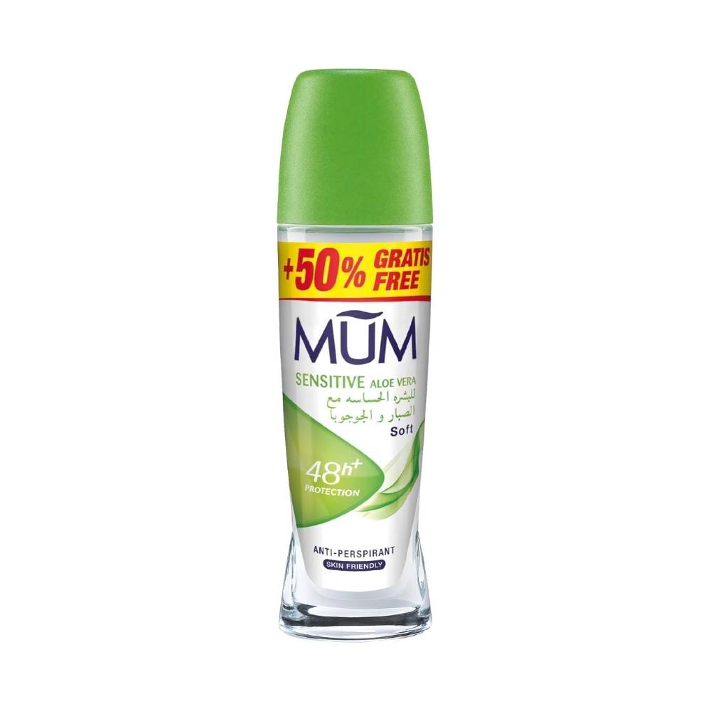 Mum, Deodorant for Sensitive Skin, Aloe Vera & Jojoba - 75ml