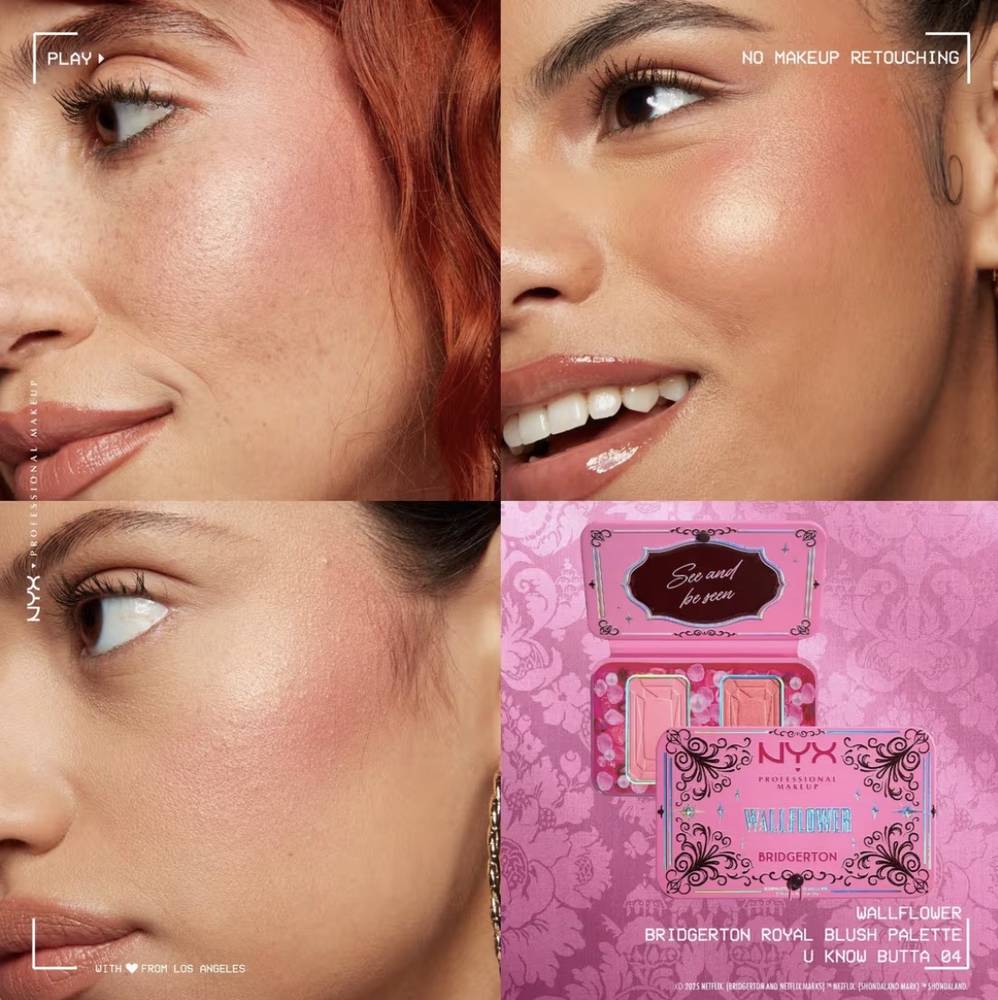 NYX Professional Makeup, Bridgerton Blush Palette - Wallflower