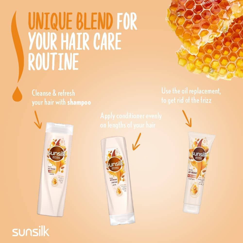 Sunsilk, Anti-Breakage Shampoo with Almond Oil and Honey, 400ml
