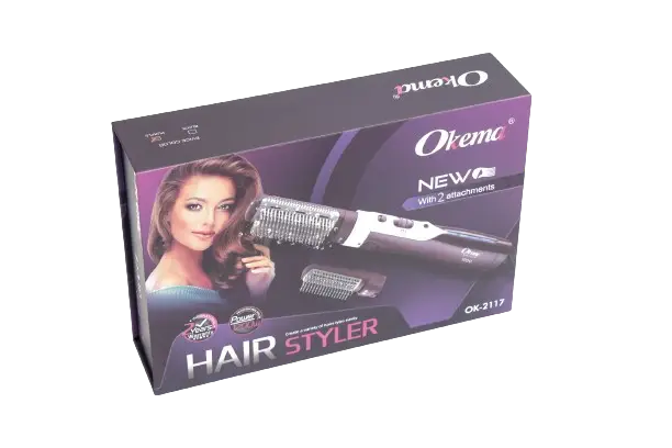 OKIMA, Hair Dryer with Extra Brush,- OK-2117-2