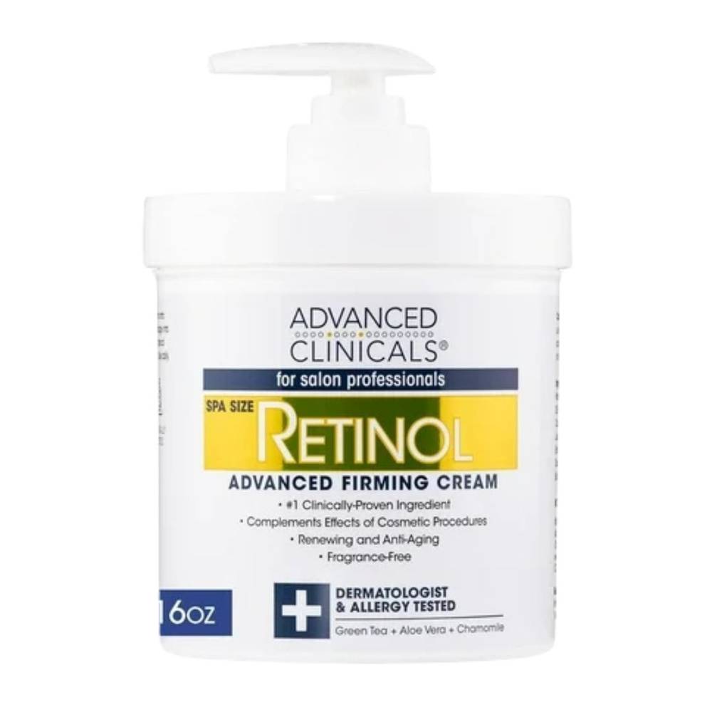 Advanced Clinicals, Skin Firming Cream, with Retinol, - 454g