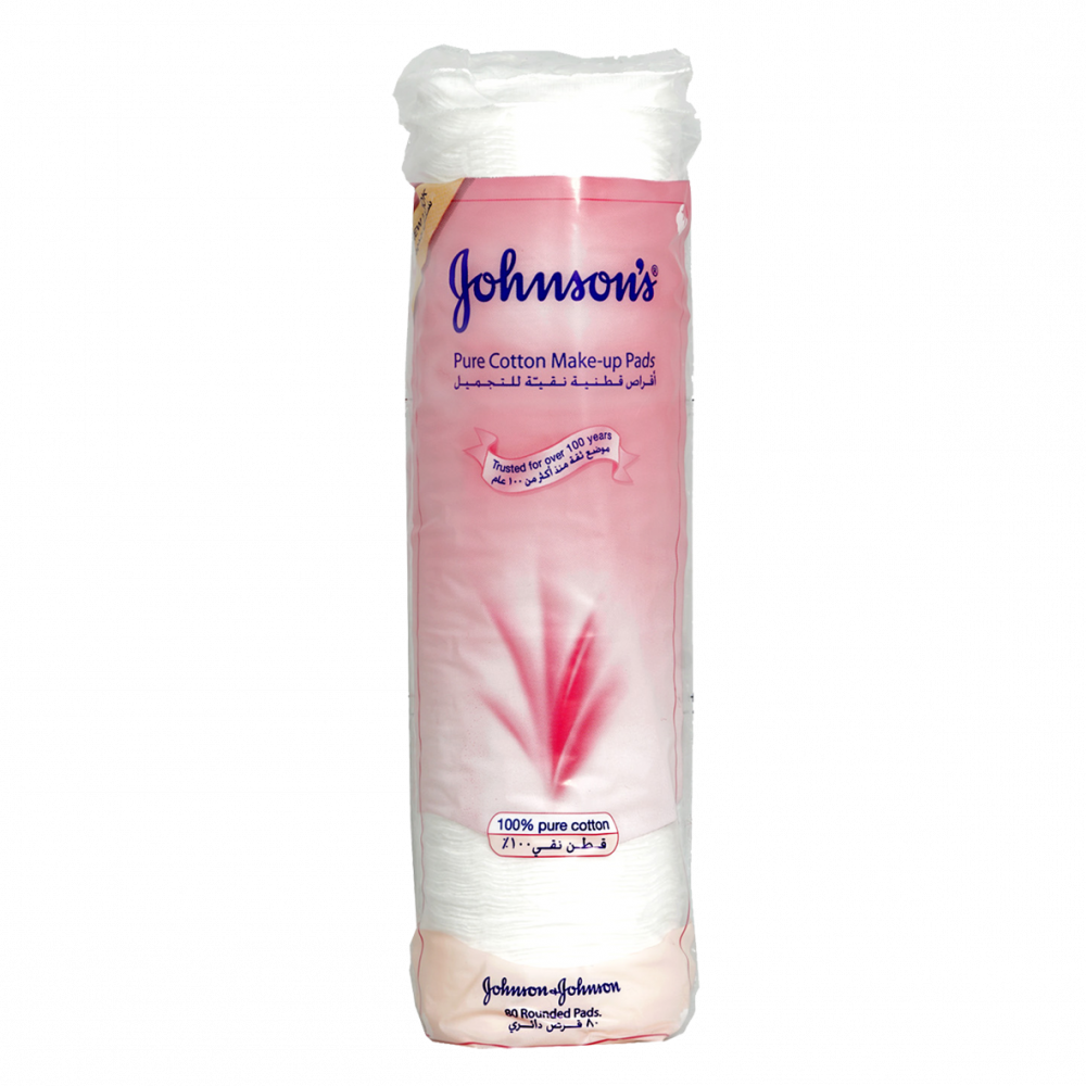 Johnson's, Cotton, Pure, Beauty Pads, - 80 Pads