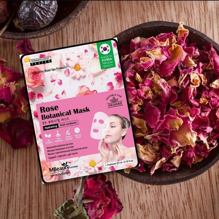 MB Beauty, Mask, Rose with Natural Ingredients