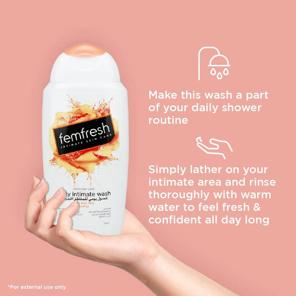 ,Femfresh, daily intimate, wash, with aloe vera extract