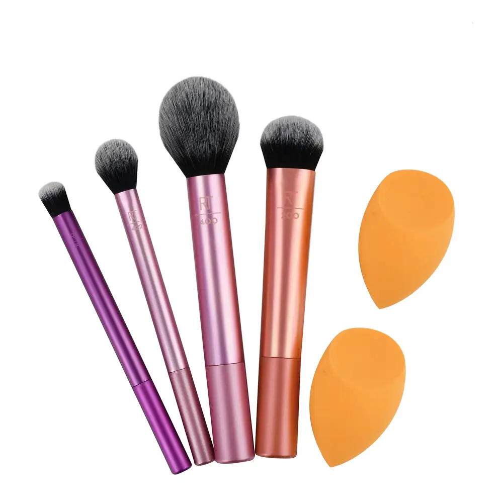 Real Techniques, Everyday Essentials Makeup Brush Set - 6 Pieces