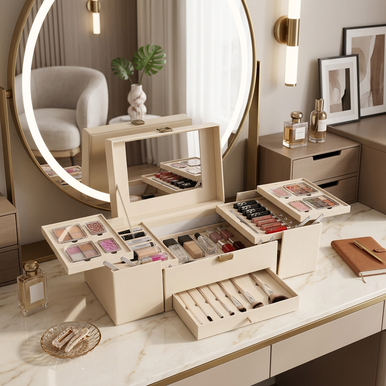 Real Beauty, Complete Makeup Box, 41 Pieces - rb1708