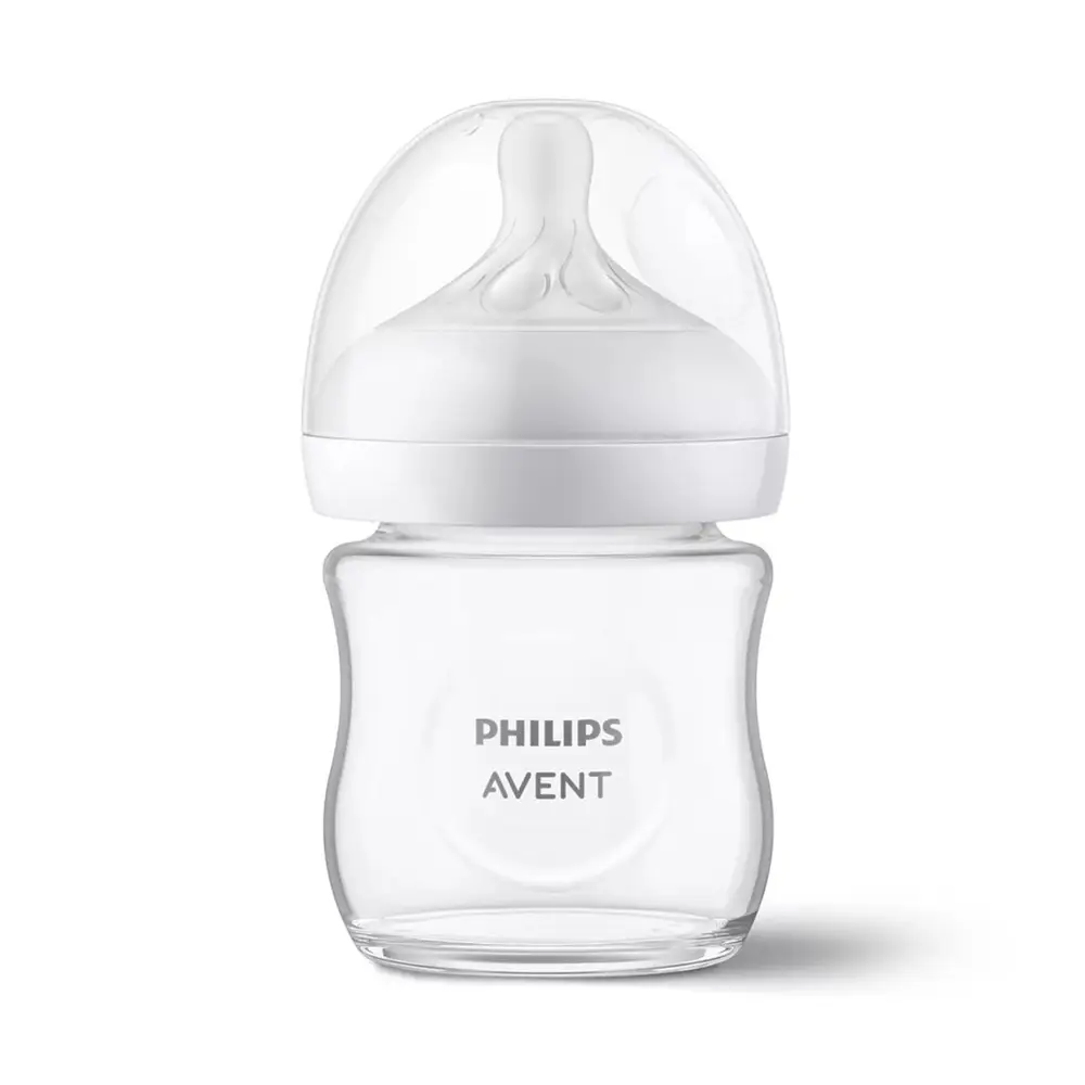 Philips Avent Natural Response Glass Baby Bottle - 120 ml (0m+)