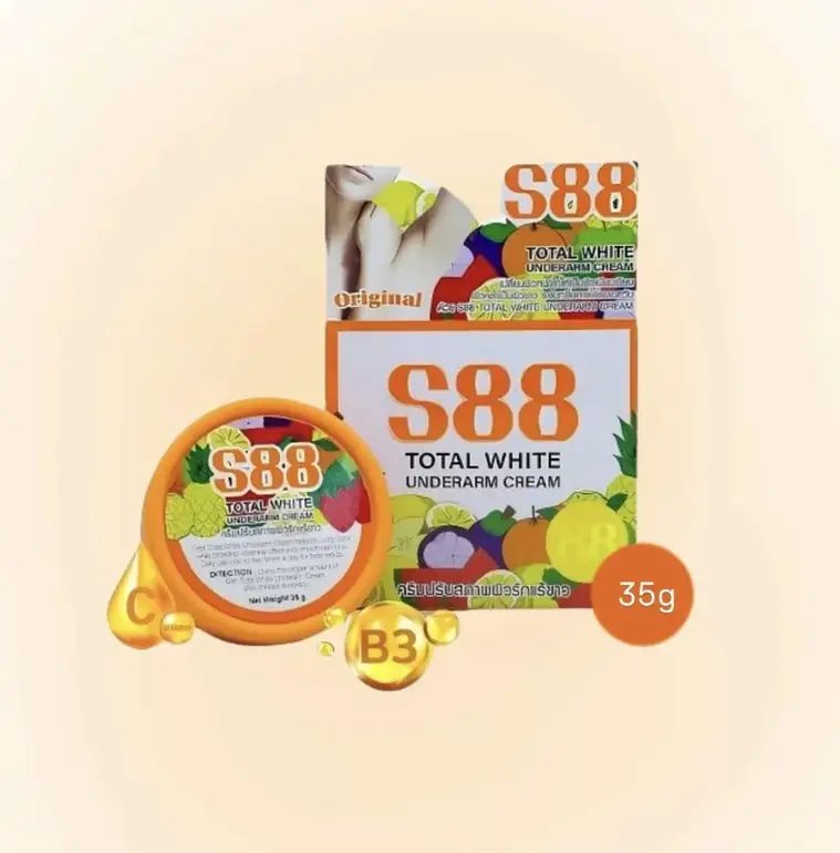 S88 Total White, Underarm Lightening Cream, - 35g