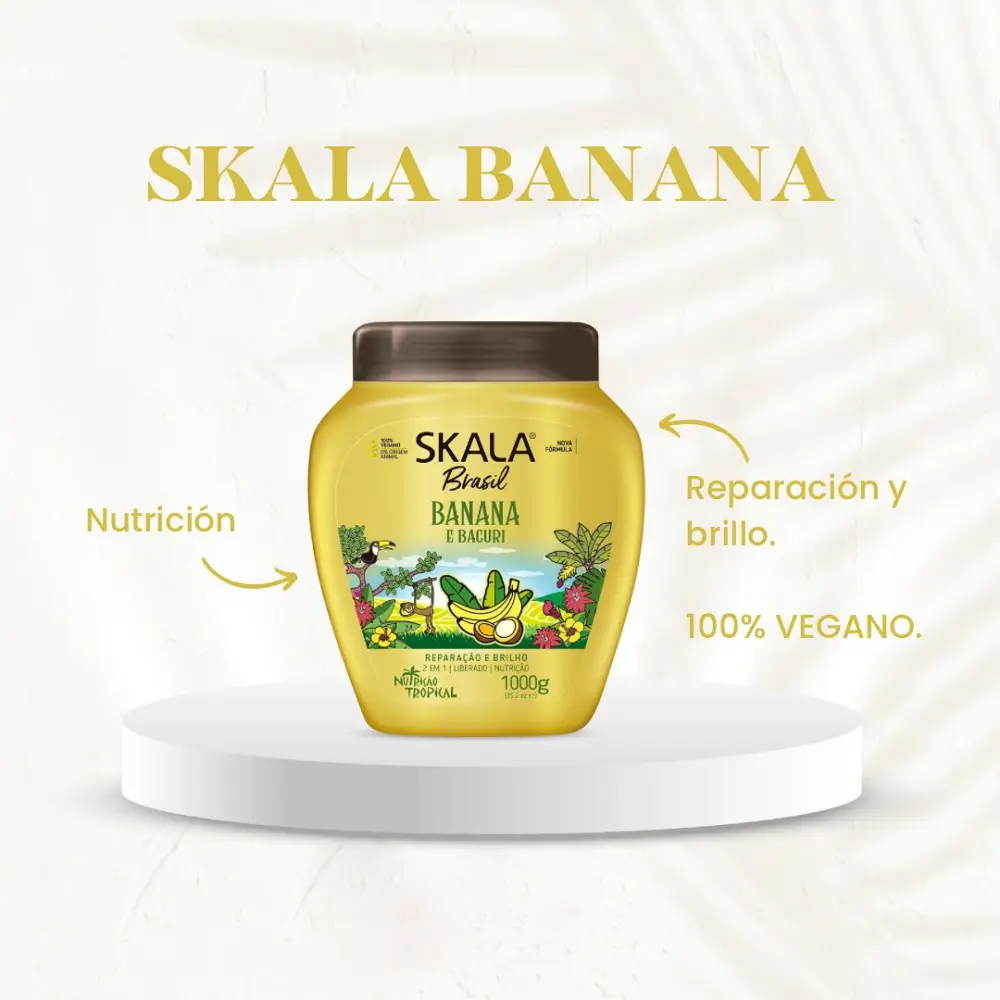 Skala, hair cream and conditioner, Brazil, with banana and albacore, - 1000 gm