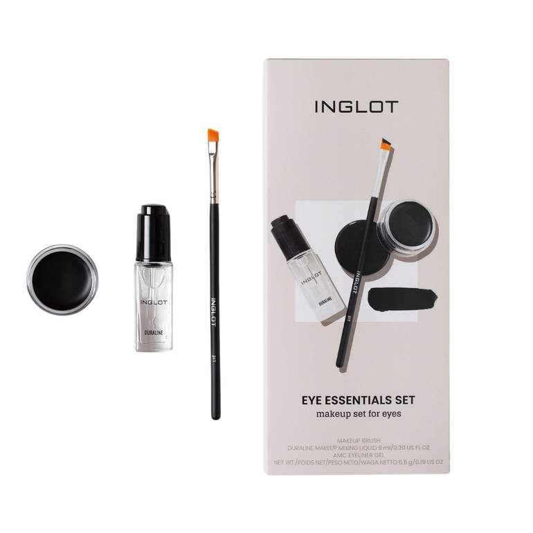 Inglot Eyebrow Gel Set + Brush + Dioraline Drops