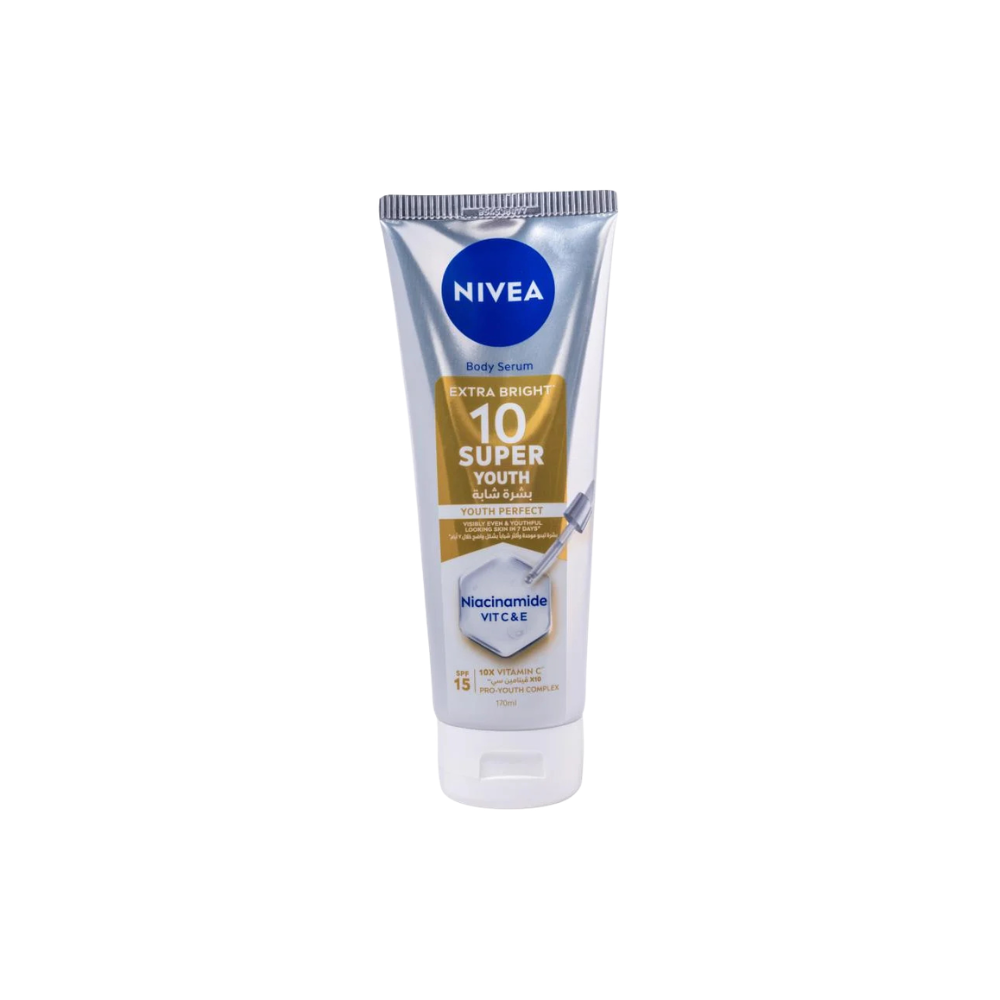 NIVEA Body Serum, Extra Brightening, 10 Super Youth, 170ml