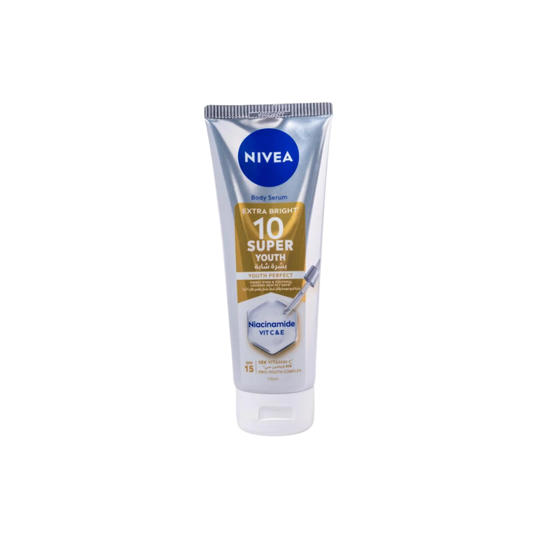 NIVEA Body Serum, Extra Brightening, 10 Super Youth, 170ml