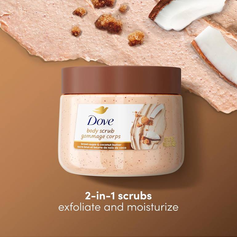 Dove, Brown Sugar & Coconut Scrub, 425g