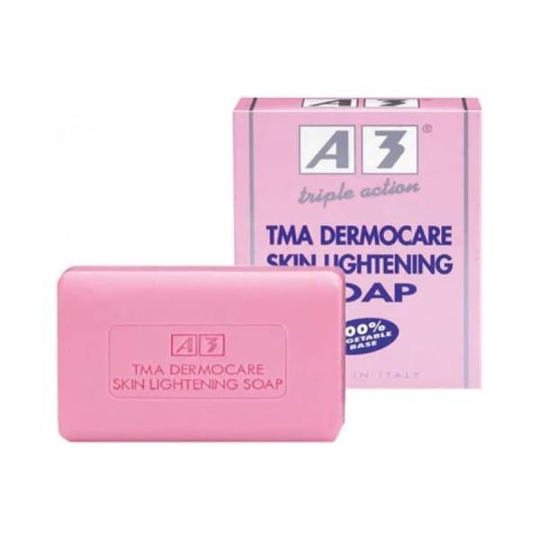 A3, Skin Whitening Soap, Triple Action, 100g
