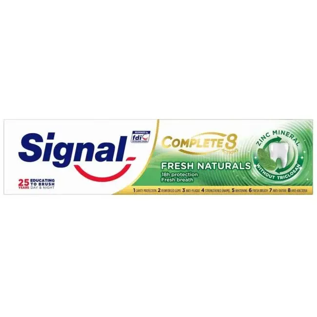 Signal, toothpaste, integrated, 8 fresh, natural,