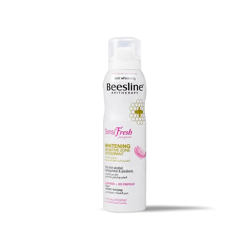 Beesline, deodorant spray, and skin lightening, for the sensitive area