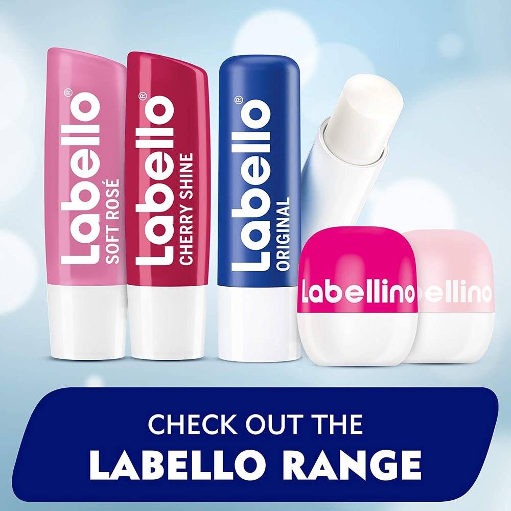 Labello, Moisturizing Lip Balm, Peach, 24-Hour Protection