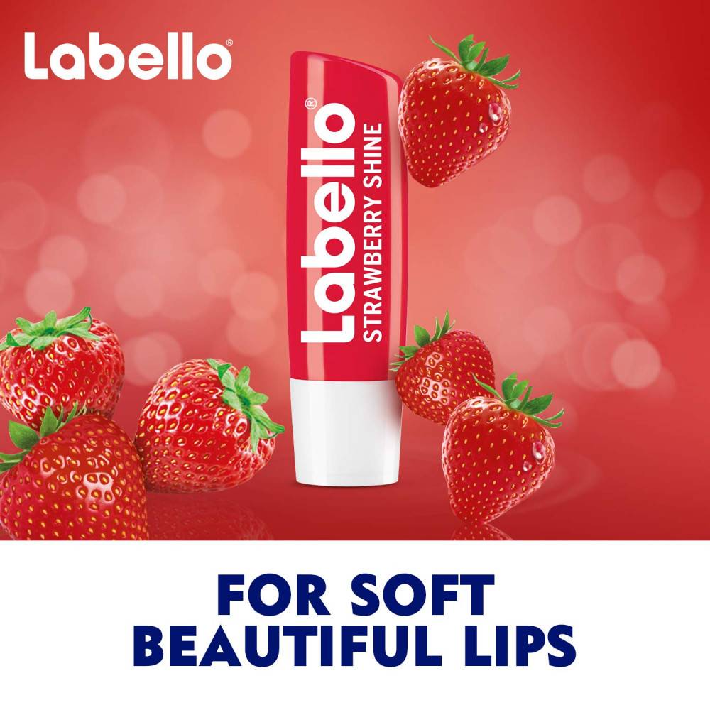 Labello, Moisturizing Lip Balm, Strawberry,
