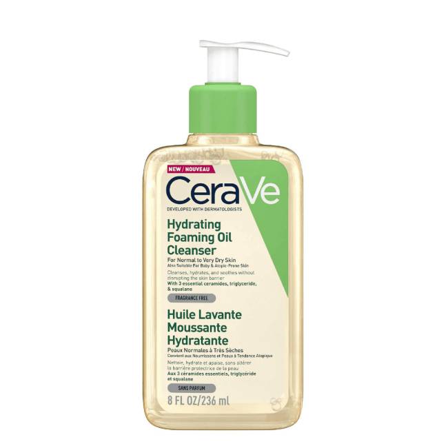 CeraVe Moisturizing Cleansing Foaming Oil for Normal to Dry Skin 236ml