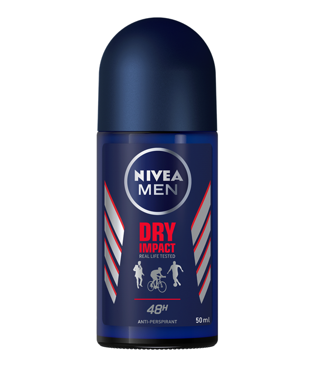 NIVEA, Deodorant Dry Impact, Double Dry Effect, 50ml