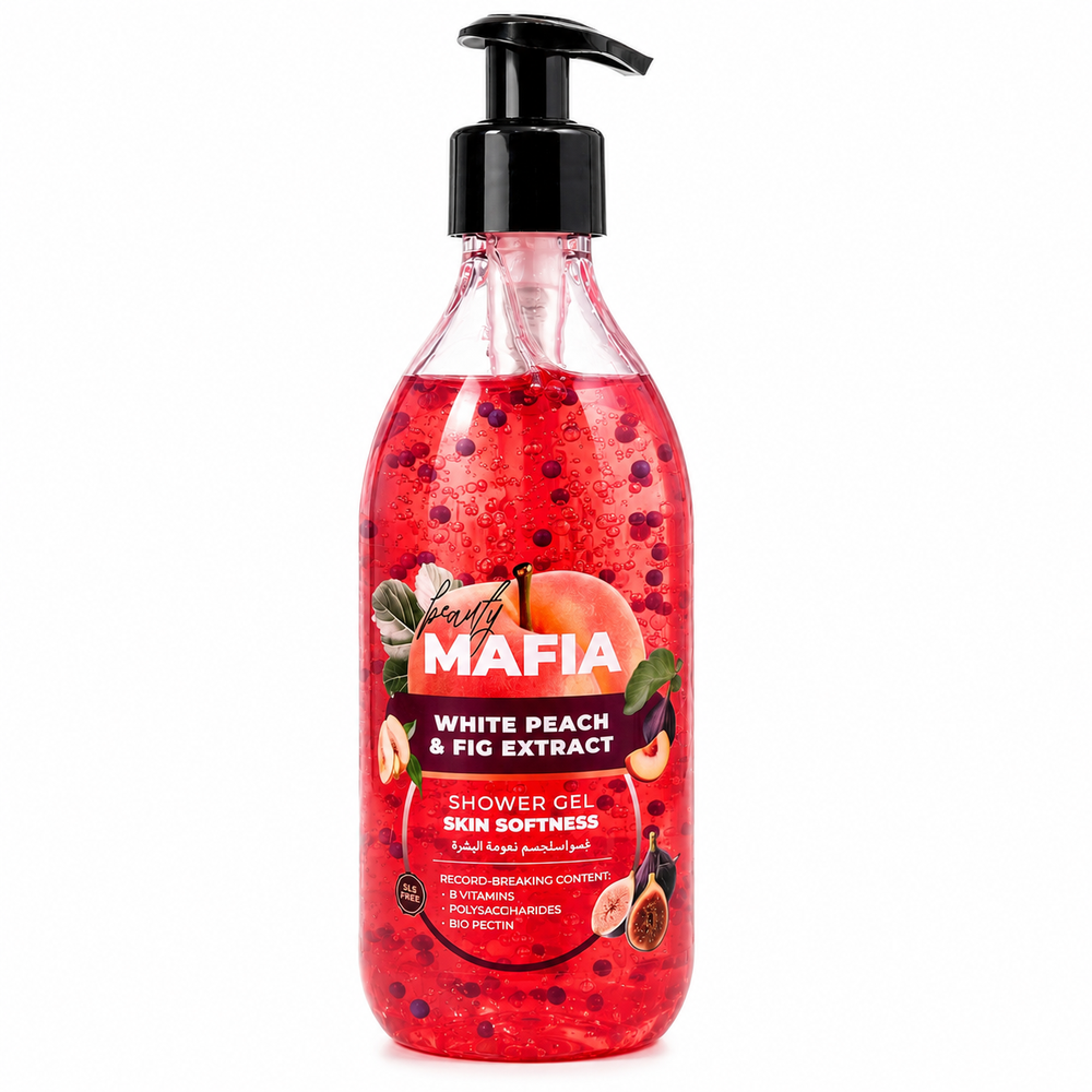 Beauty Mafia White Peach & Fig Extract Shower Gel for Skin Softness -520ml