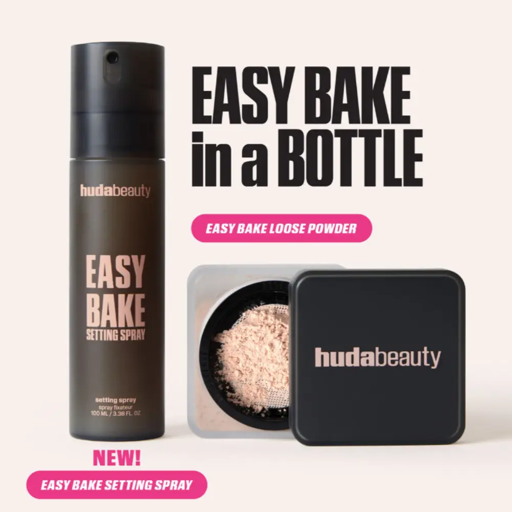  Huda Beauty, Easy Bake Makeup Setting Spray,30ml
