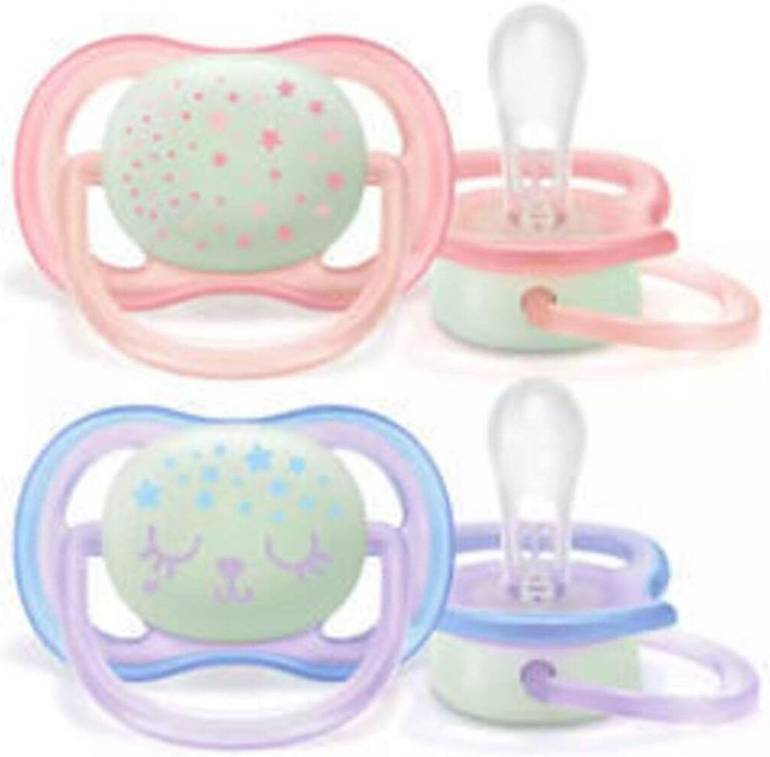Philips Avent Ultra Air Night Pacifier Glow in the Dark (0–6m) – 2 Pack