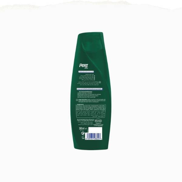 Pert Plus Anti-Dandruff Shampoo with Clay and Bamboo Extract, 400ml
