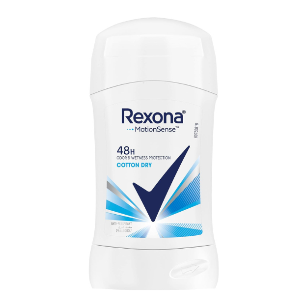 Rexona, Deodorant Stick, Cotton Dry, 48 Hours, For Women, - 40g