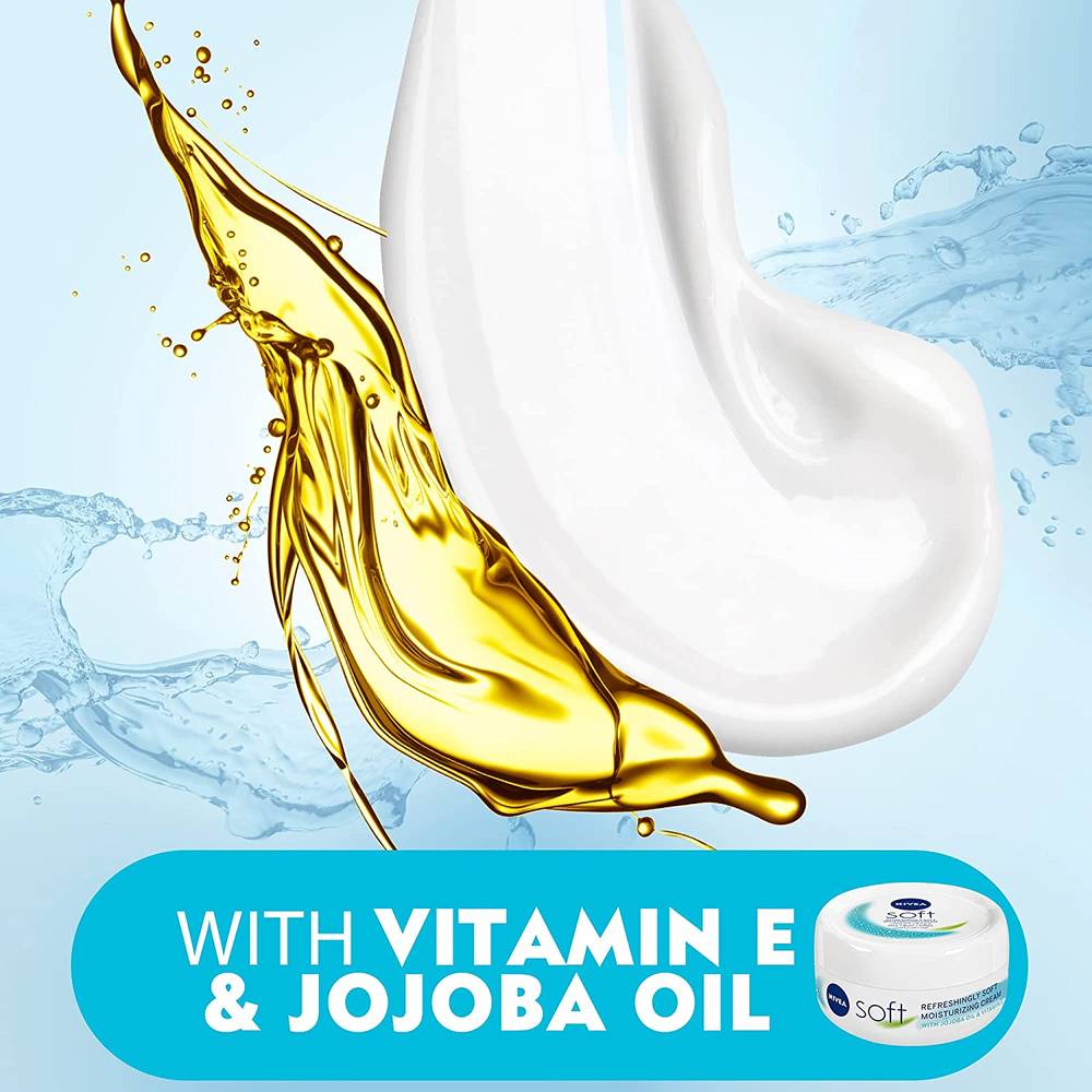 NIVEA, Soft Cream, Moisturizing and Softening Body, and Skin, - 300ml